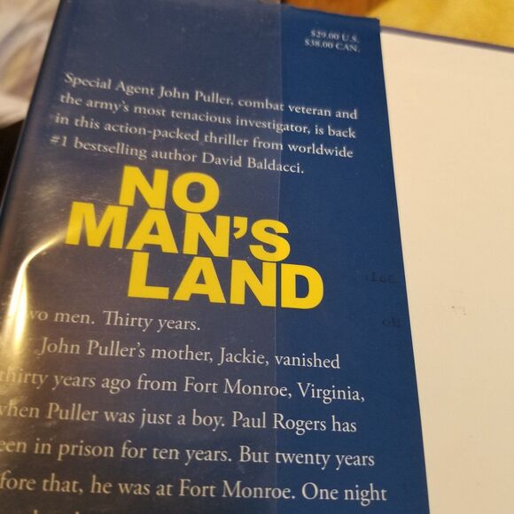 No Man's Land first edition hardcover book by David Baldacci Former Library bk - Picture 5 of 8